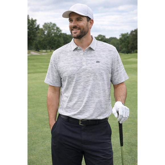 Travis Mathew Other - W1 Travis Mathew Flying Tortilla Golf Polo Heather Short Sleeve Shirt Large